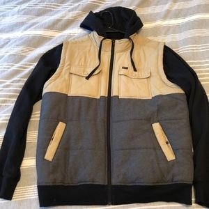 RVCA Hooded Zip Up
